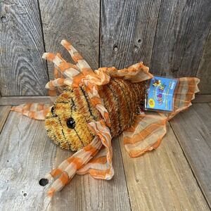 Ganz Webkinz Lionfish HM355 Orange‎ Gold Striped Plush Toy NWT Sealed Code Tag